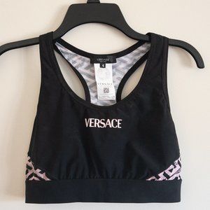 Versace Greca Signature Accent Sports Bra